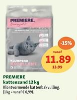 Promoties Premiere kattenzand - Premiere - Geldig van 05/06/2024 tot 10/06/2024 bij Maxi Zoo