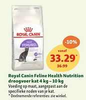 Promoties Royal canin feline health nutrition droogvoer kat - Royal Canin - Geldig van 05/06/2024 tot 10/06/2024 bij Maxi Zoo