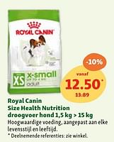 Promoties Royal canin size health nutrition droogvoer hond - Royal Canin - Geldig van 05/06/2024 tot 10/06/2024 bij Maxi Zoo