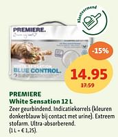 Promoties Premiere white sensation - Premiere - Geldig van 05/06/2024 tot 10/06/2024 bij Maxi Zoo