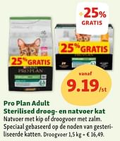 Promoties Pro plan adult sterilised droog- en natvoer kat - Purina - Geldig van 05/06/2024 tot 10/06/2024 bij Maxi Zoo