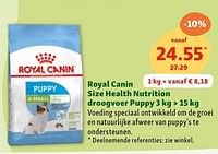Promoties Royal canin size health nutrition droogvoer puppy - Royal Canin - Geldig van 05/06/2024 tot 10/06/2024 bij Maxi Zoo