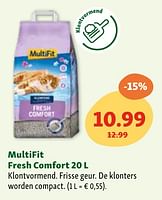 Promoties Multifit fresh comfort - Multifit - Geldig van 05/06/2024 tot 10/06/2024 bij Maxi Zoo