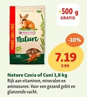 Promoties Nature cavia of cuni - Versele-Laga - Geldig van 05/06/2024 tot 10/06/2024 bij Maxi Zoo