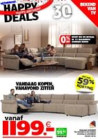 Promoties Hoeksalon elegance - Huismerk - Seats and Sofas - Geldig van 10/06/2024 tot 16/06/2024 bij Seats and Sofas
