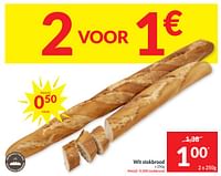 Promoties Wit stokbrood - Huismerk - Intermarche - Geldig van 04/06/2024 tot 09/06/2024 bij Intermarche