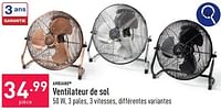 Promotions Ambiano ventilateur de sol - Ambiano - Valide de 10/06/2024 à 16/06/2024 chez Aldi