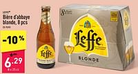 Promotions Bière d’abbaye blonde - Leffe - Valide de 10/06/2024 à 16/06/2024 chez Aldi