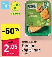Promotions Escalope végétalienne - Garden Gourmet - Valide de 10/06/2024 à 16/06/2024 chez Aldi