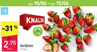 Promoties Aardbeien - Huismerk - Aldi - Geldig van 10/06/2024 tot 16/06/2024 bij Aldi
