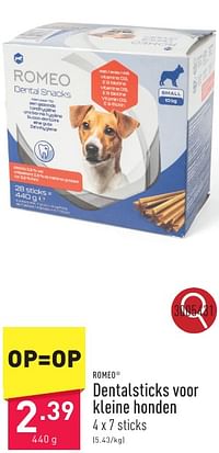 Dentalsticks voor kleine honden-Romeo