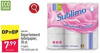 Promoties Geparfumeerd toiletpapier - Sublimo - Geldig van 10/06/2024 tot 16/06/2024 bij Aldi