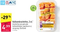 Promoties Kalkoenbrochettes - Huismerk - Aldi - Geldig van 10/06/2024 tot 16/06/2024 bij Aldi