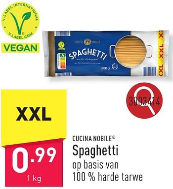 Promoties Spaghetti - Cucina Nobile - Geldig van 10/06/2024 tot 16/06/2024 bij Aldi