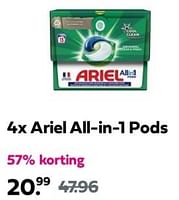 Promoties Ariel all-in-1 pods - Ariel - Geldig van 02/06/2024 tot 09/06/2024 bij Plein