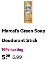 Promoties Marcel`s green soap deodorant stick - Marcel's Green Soap - Geldig van 02/06/2024 tot 09/06/2024 bij Plein