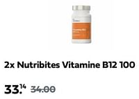 Promoties Nutribites vitamine b12 - Nutribites - Geldig van 02/06/2024 tot 09/06/2024 bij Plein
