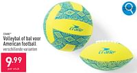 Promoties Volleybal of bal voor american football - Crane - Geldig van 10/06/2024 tot 16/06/2024 bij Aldi