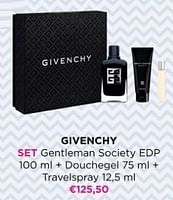 Promoties Givenchy set gentleman society edp + douchegel + travelspray - Givenchy - Geldig van 02/06/2024 tot 09/06/2024 bij ICI PARIS XL