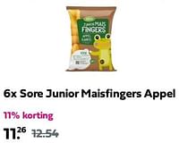 Promoties Sore junior maisfingers appel - Sore - Geldig van 02/06/2024 tot 09/06/2024 bij Plein