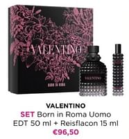 Promoties Valentino set born in roma uomo edt + reisflacon - Valentino - Geldig van 02/06/2024 tot 09/06/2024 bij ICI PARIS XL