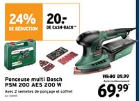 Promotions Ponceuse multi bosch psm 200 aes 200 w - Bosch - Valide de 22/05/2024 à 18/06/2024 chez Gamma