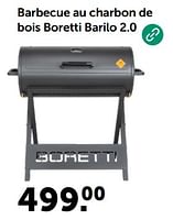 Promotions Barbecue au charbon de bois boretti barilo 2.0 - Boretti - Valide de 29/05/2024 à 09/06/2024 chez Aveve