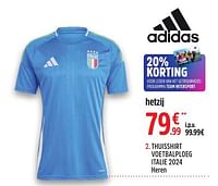 Promoties Thuisshirt voetbalploeg italie 2024 heren - Adidas - Geldig van 28/05/2024 tot 16/06/2024 bij Intersport