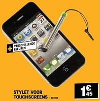 Promoties Stylet voor touchscreens - Huismerk - Electro Depot - Geldig van 29/05/2024 tot 09/06/2024 bij Electro Depot