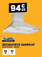 Promoties Valberg decoratieve dampkap dh 60 mx302c - Valberg - Geldig van 29/05/2024 tot 09/06/2024 bij Electro Depot
