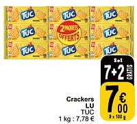 Promoties Crackers lu tuc - Lu - Geldig van 04/06/2024 tot 10/06/2024 bij Cora