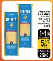 Promoties Deegwaren de cecco - De Cecco - Geldig van 04/06/2024 tot 10/06/2024 bij Cora