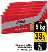 Promoties Gemalen koffie segafredo intermezzo - Segafredo - Geldig van 04/06/2024 tot 10/06/2024 bij Cora