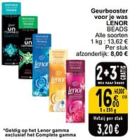 Promoties Geurbooster voor je was lenor beads - Lenor - Geldig van 04/06/2024 tot 10/06/2024 bij Cora