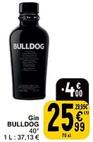 Promoties Gin bulldog - Bulldog - Geldig van 04/06/2024 tot 10/06/2024 bij Cora
