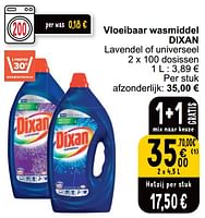 Promoties Vloeibaar wasmiddel dixan - Dixan - Geldig van 04/06/2024 tot 10/06/2024 bij Cora