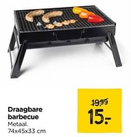 Promoties Draagbare barbecue - Huismerk - Xenos - Geldig van 02/06/2024 tot 15/06/2024 bij Xenos