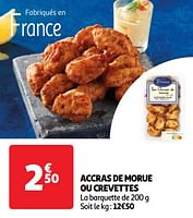 Promoties Accras de morue ou crevettes - Briau - Geldig van 04/06/2024 tot 10/06/2024 bij Auchan