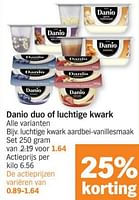 Promoties Danio luchtige kwark aardbei-vanillesmaak set - Danone - Geldig van 03/06/2024 tot 09/06/2024 bij Albert Heijn