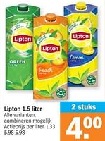 Promoties Lipton - Lipton - Geldig van 03/06/2024 tot 09/06/2024 bij Albert Heijn