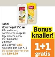Promoties Douche coco met kokosolie - Palmolive Tahiti - Geldig van 03/06/2024 tot 09/06/2024 bij Albert Heijn