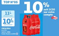 Promotions Coca cola - Coca Cola - Valide de 04/06/2024 à 10/06/2024 chez Auchan Ronq