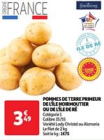 Promotions Pommes de terre primeur de l`île noirmoutier ou de l`île de ré - Produit Maison - Auchan Ronq - Valide de 04/06/2024 à 10/06/2024 chez Auchan Ronq