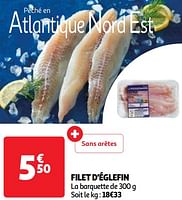 Promoties Filet d`églefin - Huismerk - Auchan - Geldig van 04/06/2024 tot 10/06/2024 bij Auchan