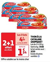 Promoties Thon à la catalane saupiquet - Saupiquet - Geldig van 04/06/2024 tot 10/06/2024 bij Auchan