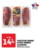 Promoties 3 filets de canard extra-tendres le gaulois - Le Gaulois - Geldig van 04/06/2024 tot 10/06/2024 bij Auchan