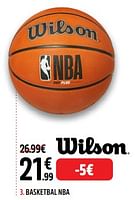 Promoties Basketbal nba - Wilson - Geldig van 28/05/2024 tot 16/06/2024 bij Intersport