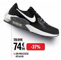 Promoties Sneakers air max excee - NIKE - Geldig van 28/05/2024 tot 16/06/2024 bij Intersport