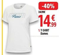 Promoties T-shirt dames - Puma - Geldig van 28/05/2024 tot 16/06/2024 bij Intersport