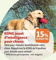 Promotions Kong jouet d’intelligence pour chiens 15% de réduction - Kong - Valide de 05/06/2024 à 10/06/2024 chez Maxi Zoo